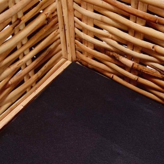 3-személyes természetes rattan kanapé