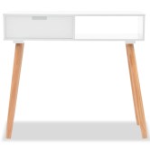 Fehér tömör fenyőfa tálalóasztal 80 x 30 x 72 cm
