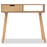 Barna, tömör fenyőfa tálalóasztal 80 x 30 x 72 cm Barna, tömör fenyőfa tálalóasztal 80 x 30 x 72 cm