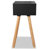 2 db fekete, tömör fenyőfa éjjeliszekrény 40 x 30 x 61 cm 2 db fekete, tömör fenyőfa éjjeliszekrény 40 x 30 x 61 cm