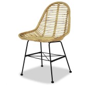 4 db természetes rattan étkezőszék
