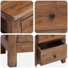 Tömör mahagóni fa éjjeliszekrény 40 x 30 x 51 cm