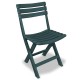 3 darabos zöld összecsukható műanyag bisztrószett