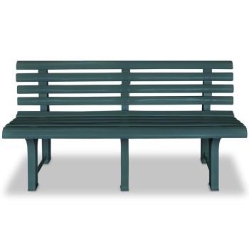 Zöld műanyag kerti pad 145,5 cm