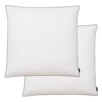 2 db fehér toll- és pehelypárna 80 x 80 cm