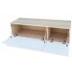 Tölgyfa/fehér magasfényű furnér tv szekrény 120 x 40 x 34 cm Tölgyfa/fehér magasfényű furnér tv szekrény 120 x 40 x 34 cm