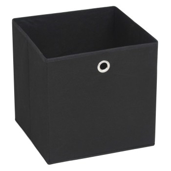 10 db fekete, nem szőtt tárolódoboz 32 x 32 x 32 cm