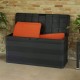 Fekete kerti tárolóláda 117 x 45 x 56 cm Fekete kerti tárolóláda 117 x 45 x 56 cm
