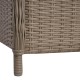2 db barna polyrattan kültéri szék párnával