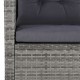 6-részes szürke polyrattan kerti bútorszett párnákkal 6-részes szürke polyrattan kerti bútorszett párnákkal
