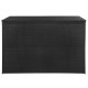Fekete polyrattan kerti tárolóláda 150 x 100 x 100 cm Fekete polyrattan kerti tárolóláda 150 x 100 x 100 cm