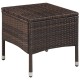 3 darabos barna polyrattan bisztrószett