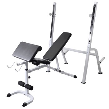 Edzőpad állvánnyal / egykezes és kétkezes súlyzószettel 60,5 kg
