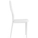 6 db fehér műbőr étkezőszék