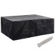 Takaróponyva kerti bútorra, 8 fűzőlyukkal, 242 x 162 x 100 cm