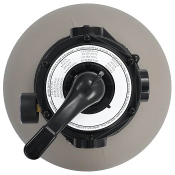 Szürke medence-homokszűrő 4-állású szeleppel 350 mm