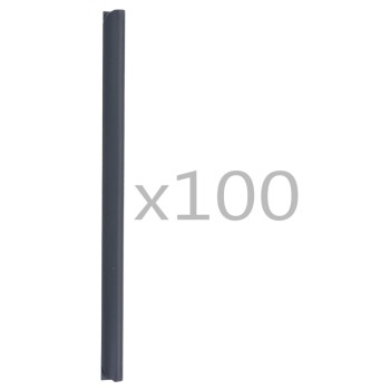 100 darab antracitszürke pvc kerítés tekercs rögzítő