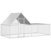 Horganyzott acél tyúkól 4 x 2 x 2 m
