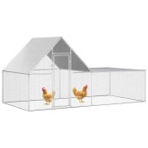 Horganyzott acél tyúkól 4 x 2 x 2 m