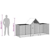 Horganyzott acél tyúkól 3 x 1 x 1,5 m