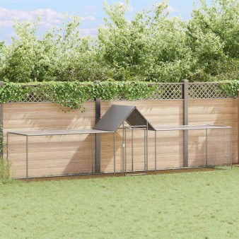 Horganyzott acél tyúkól 5 x 1 x 1,5 m