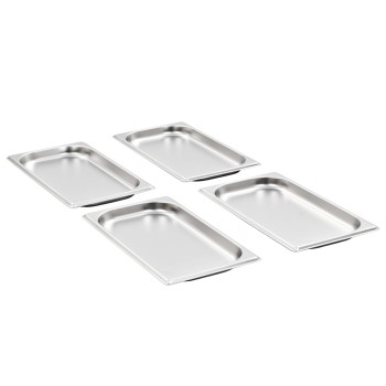 12 db rozsdamentes acél gasztronorm edény gn 1/3 20 mm