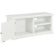 Fehér fa tv-szekrény 90 x 30 x 40 cm Fehér fa tv-szekrény 90 x 30 x 40 cm