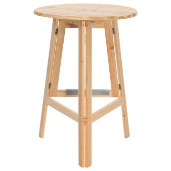 Összecsukható fenyőfa bárasztal 78 cm