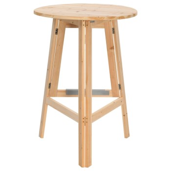 Összecsukható fenyőfa bárasztal 78 cm