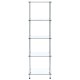5 szintes átlátszó edzett üveg polc 40 x 40 x 130 cm