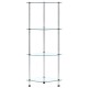 4 szintes átlátszó edzett üveg polc 30 x 30 x 100 cm