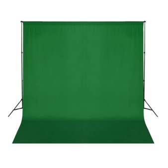 Zöld pamut háttér blueboxhoz állvány nélkül 300 x 300 cm