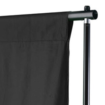 Fekete pamut háttér állvány nélkül 600 x 300 cm