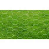 Ezüst horganyzott acél drótháló hatszögletű szemekkel 1 x 25 m Ezüst horganyzott acél drótháló hatszögletű szemekkel 1 x 25 m