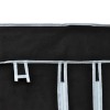 Fekete összecsukható ruhásszekrény 110 x 45 x 175 cm