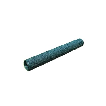 Zöld pvc-bevonatú acél csirkeháló drótkerítés 25 x 1 m