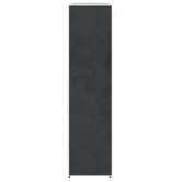Fekete szövet ruhásszekrény tárolórekeszekkel 45x150x176 cm
