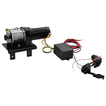 12v elektr. csörlő 1360kg szerelőlap görgő vezeték nélküli távirányító