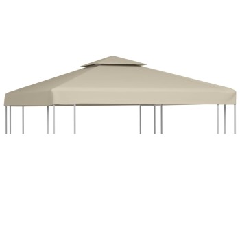 Bézs csere pavilon ponyvatető 310 g/m² 3 x 3 m