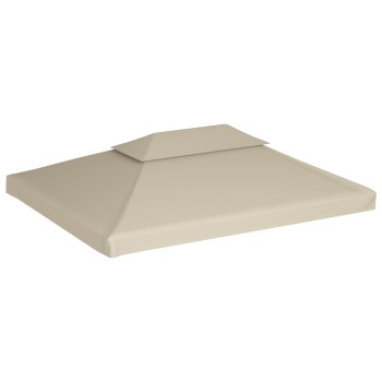 Bézs csere pavilon ponyvatető 310 g / m² 3 x 4 m