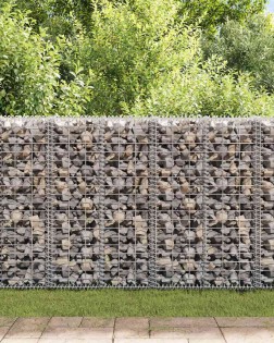 Gabion kosár fedéllel horganyzott drótból 100 x 30 x 30 cm
