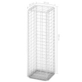 Gabion kosár fedéllel horganyzott drótból 100 x 30 x 30 cm