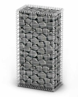 Gabion kosár fedéllel horganyzott drótból 100 x 50 x 30 cm