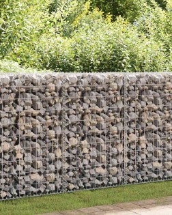 Gabion kosár fedéllel horganyzott drótból 100 x 50 x 30 cm