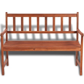 Tömör akácfa kerti pad 120 cm