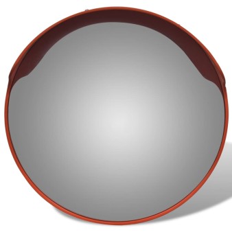 Narancssárga pc műanyag konvex kültéri közlekedési tükör 45 cm