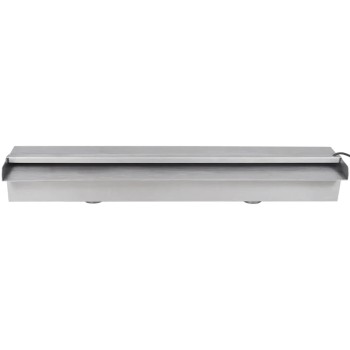 Négyszögletes rozsdamentes acél medence szökőkút led fényekkel 60 cm