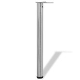 4 db állítható magasságú csiszolt nikkel asztalláb 710 mm 4 db állítható magasságú csiszolt nikkel asztalláb 710 mm