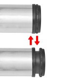 4 db állítható magasságú csiszolt nikkel asztalláb 710 mm 4 db állítható magasságú csiszolt nikkel asztalláb 710 mm