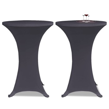 2 db nyújtható asztalterítő 80 cm antracit